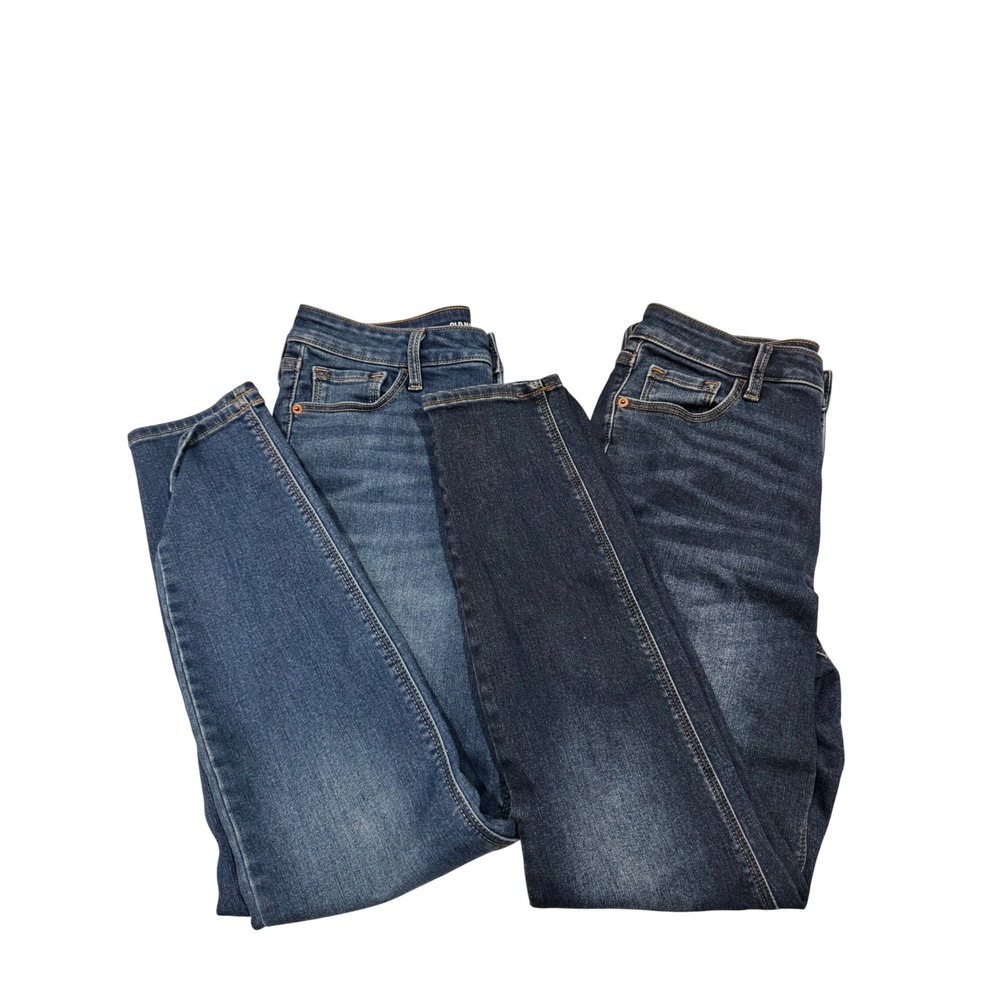 2 Set Old Navy Rockstar Super Skinny Jeans High Denim Size 8